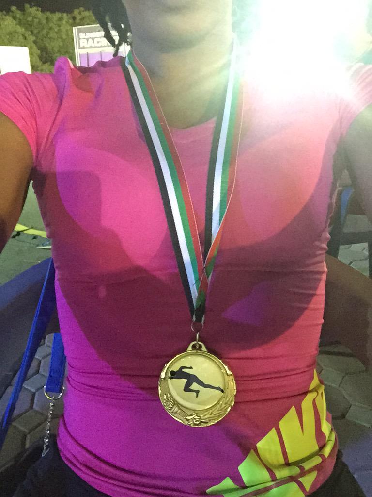 Sprint Champion &amp; the <a href="/AUSharjah/">American University of Sharjah</a> Olympics! Gold medal baby.