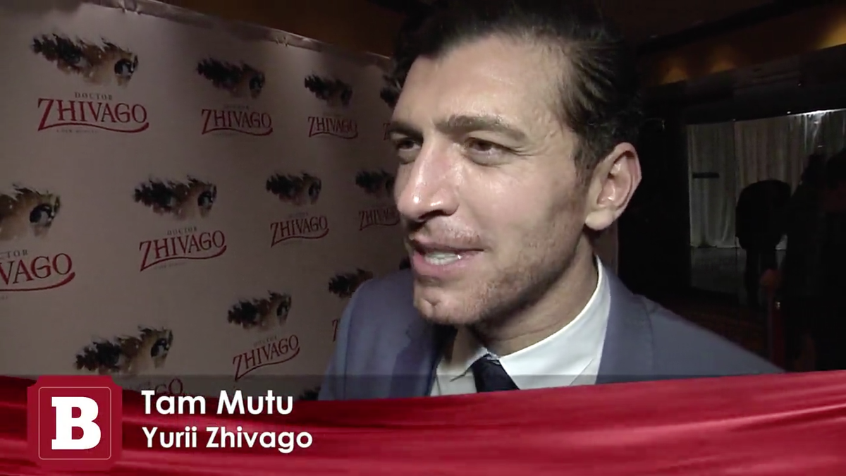 BroadwayTeeVee's tweet photo. #Video | @TamMutu Reflects on Playing #Zhivago in @ZhivagoMusical on #Broadway | Watch Here: http://t.co/8wEmhahBhh http://t.co/HAylw6bJhd