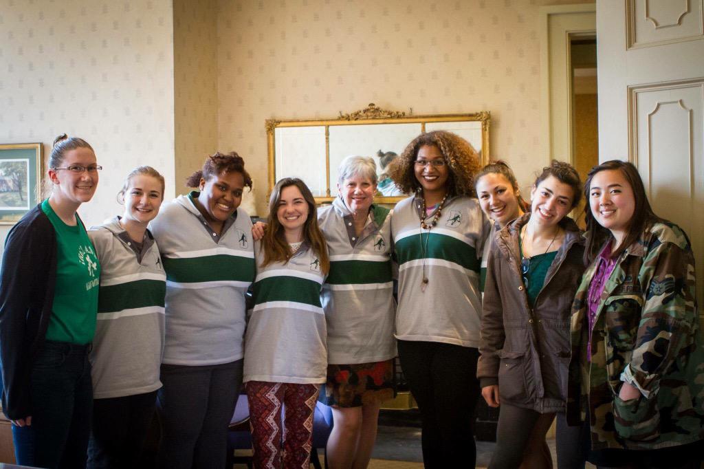 Welcoming the newest Women's Rugby player @drewpresident <a href="/DrewUniversity/">Drew University</a>