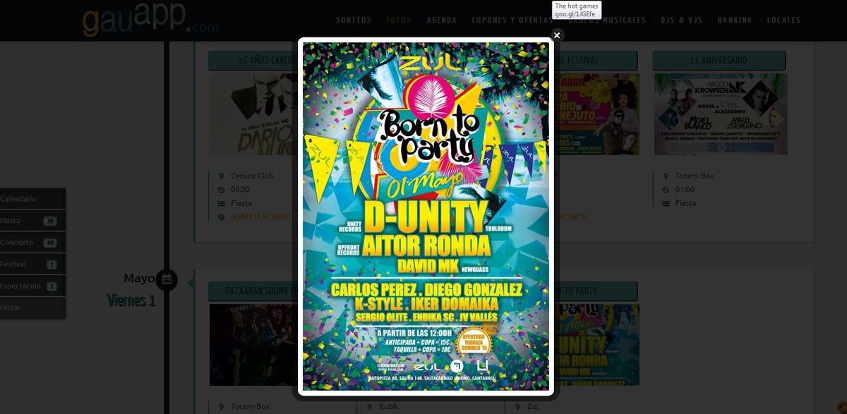gauapp's tweet photo. Sorteamos 2 entradas para #BornToParty de @ZUL08OFFICIAL ! @dunityofficial+@AitorRonda+@davidmknewguass !RT y FOLLOW! http://t.co/sNGvV8wr6N