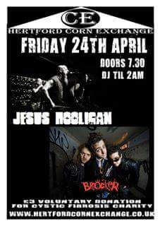 This Friday at The Corn Exchange Hertford, we will be playing with the might Brocker!! Come down for a great night!!