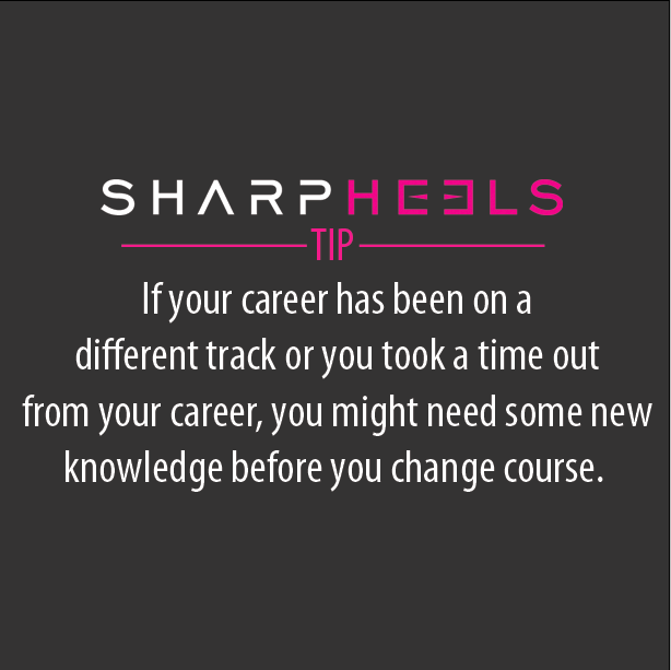 SharpHeels's tweet photo. #SharpHeelsTip If your career has been on a different track or you took time out from... http://t.co/jHzBCRKgGa http://t.co/5ujcjK5Q3e