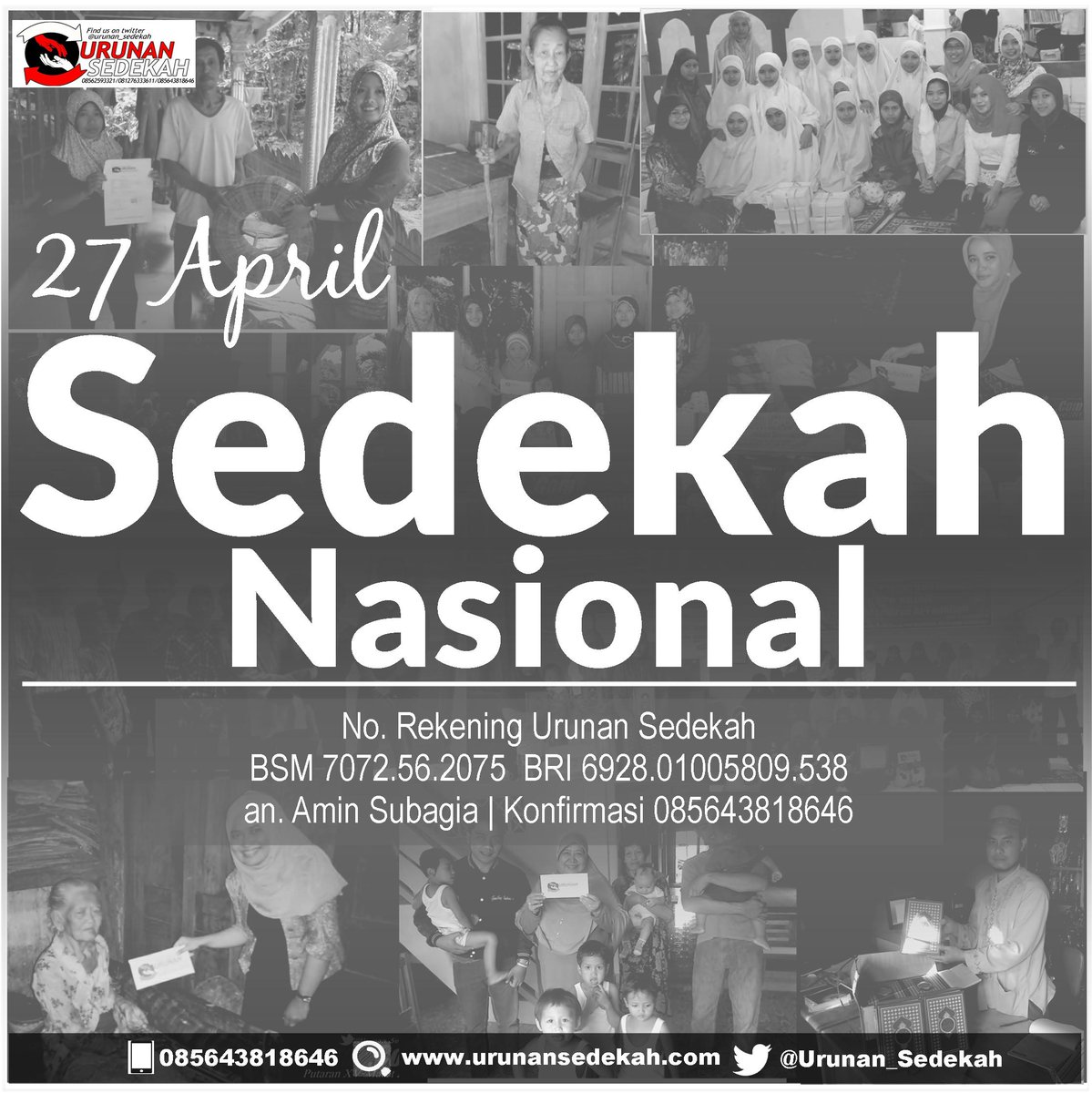elma_olala's tweet photo. #UrunanSedekah Memperingati #Sednas 27 April 2015 | Siap-Siap Kosongkan Dompetmu.. Allah Kan Menggantinya Berlipat | http://t.co/Bxo1wuO53e