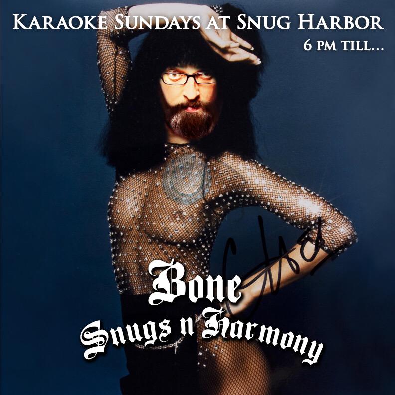 "I got you, babe..." #bonesnugsnharmony #karaokeisfun #snugrock #cher