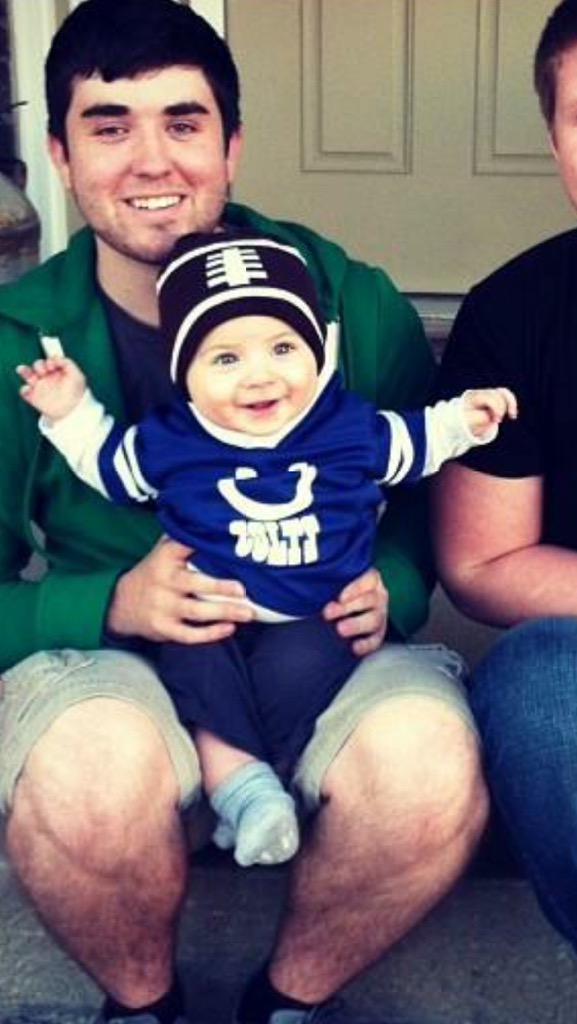 johnvandam9's tweet photo. This baby luh's the colts @PatMcAfeeShow #Isupportchuckstrong http://t.co/UuokopW6fs