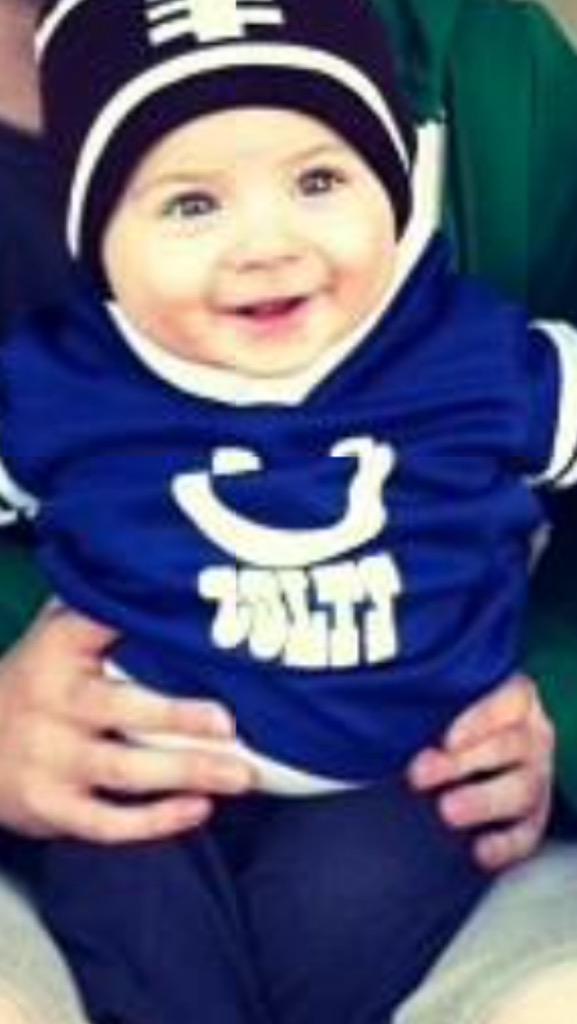 johnvandam9's tweet photo. This baby luh's the colts @PatMcAfeeShow #Isupportchuckstrong http://t.co/UuokopW6fs