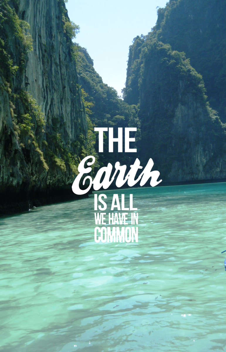 EdWestwick's tweet photo. The Earth is all we have in common. 🌎 Be kind to it. Remember, it belongs to your children. http://t.co/cOSIiLsw5U