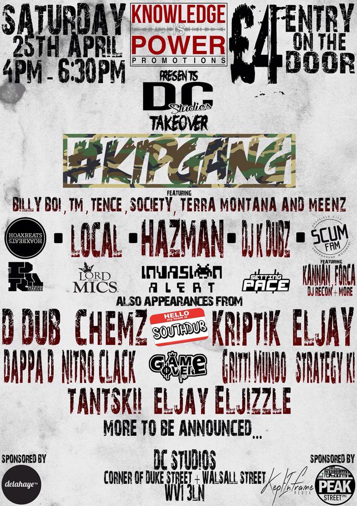 SlowGameOver's tweet photo. Who's landing this Saturday? Gonna be a #MadOne @KIPPromotions #LetsAvIt #GrimeTime #KIPGang #GameOver #BringInDaFire http://t.co/OYCZ7yrvbB