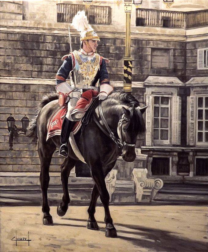 CORACERO ESPAÑOL DE LA GUARDIA REAL ACTUAL