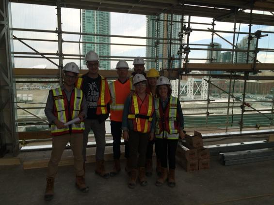 AmyTerrill's tweet photo. Hard hat tour of @nmc_canada w @Alberta_Music @HiddenPony @boomparecords Unbelievable project for music in Cda http://t.co/v3y44OWMXc