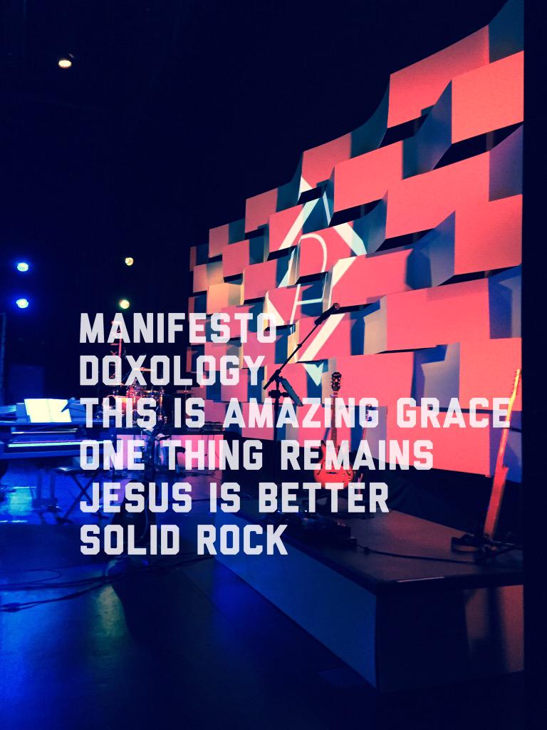 PrevailConf's tweet image. Main Session One Music Set #prevail2015