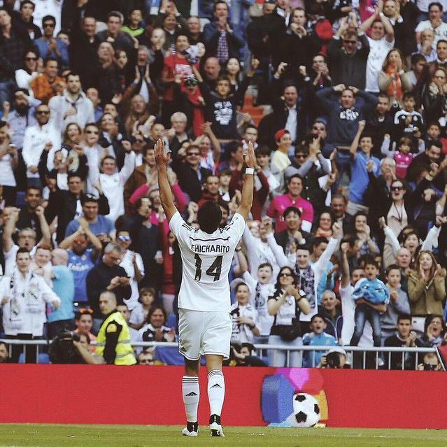Rooonee123's tweet photo. Chichhaaaaaaa 😍😍😍😍

 #chicharito
#halamadrid http://t.co/F99teBTg9R