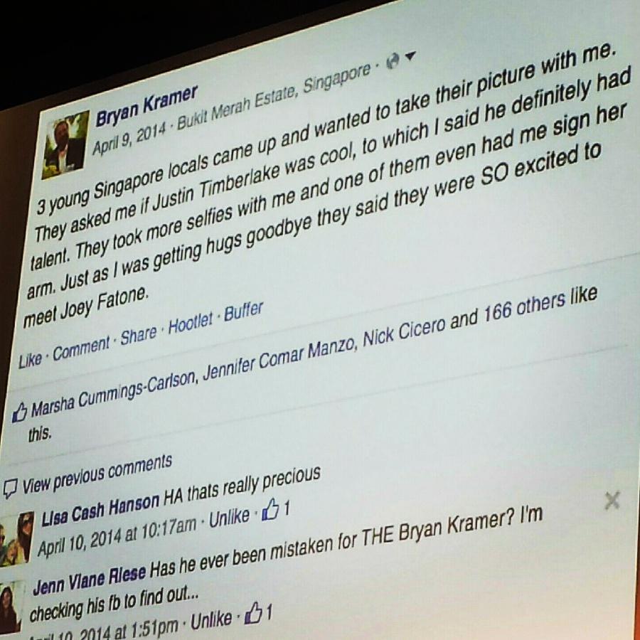 ShivaGotsJokes's tweet photo. Shouts to @bryankramer for speaking as our keynote speaker! You made my day with this post. #SJSU #TurnUpYourComm http://t.co/1il8WpyUaA