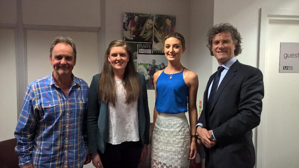 ProfJOSullivan's tweet photo. @TheIssue_UTV meeting inspirational cancer survivors tonight http://t.co/yAc4bGydqm