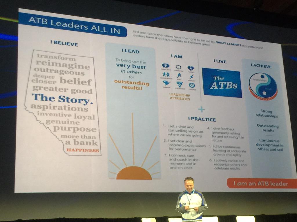 tammystidbits's tweet photo. Relationships. Results. Developing self &amp; others. Intro by @Wellington_ATB #ATBLeadersALLIN #AllInATB #catalyst2015 http://t.co/5VPhJD9tAP