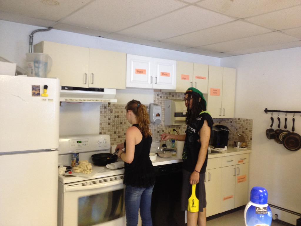 KLuhtjarv's tweet photo. Making breakfast at the Alt Program! #HDHSPride http://t.co/JgwURe9T0k