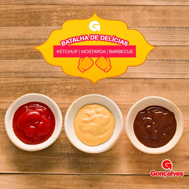 Ketchup❌Mostarda❌Barbecue
Na hora do sanduba esses três são campeões de pedida. Qual é o seu preferido?