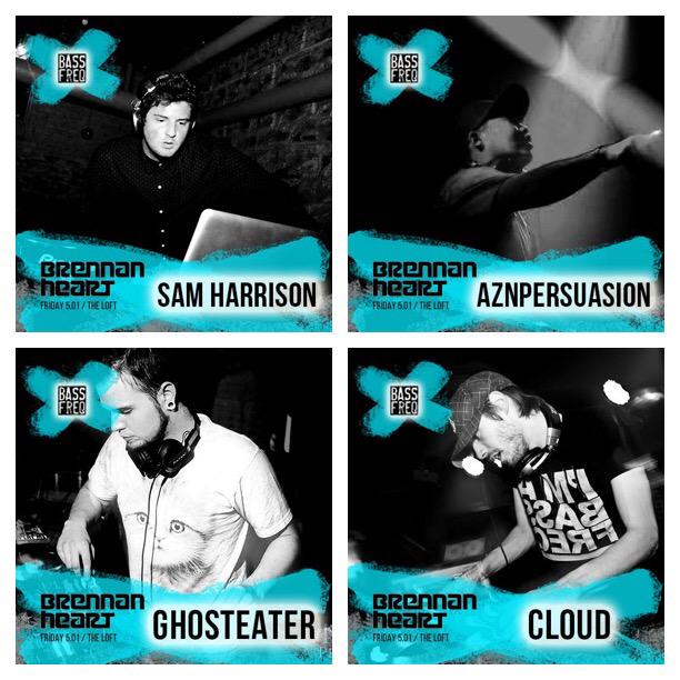 SIMshows's tweet photo. We are STOKED to be hosting a #BassFreq stage at the @HardDanceMN @djbrennanheart show on 5.1! This lineup tho ... http://t.co/mUpcfbE69n