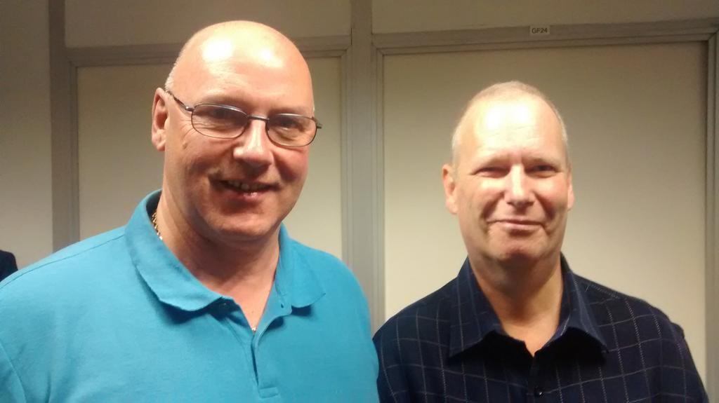 yvetteshapiro's tweet photo. Michael Rugman (rt) has bowel cancer. His friend Danny Magill is supporting him. Meet them on @TheIssue_UTV 11.05pm http://t.co/7fh4rwImSu