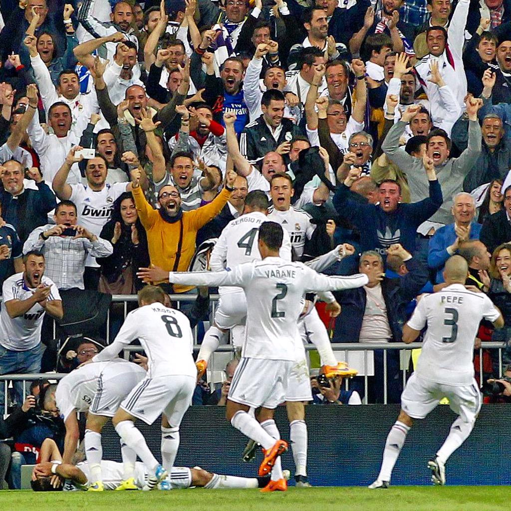 Orgulloso de estos jugadores y de esta gran afición. Gracias!!! Seguimos!!! #HalaMadrid #JuntosAPorLaUndecima