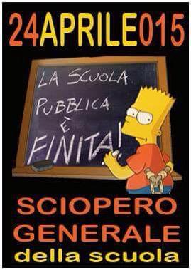 CremaschiG's tweet photo. Per salvare da #Renzi la scuola pubblica #sciopero il 24 aprile con i sindacati di base e i precari autoconvocati http://t.co/o9uZbS4OVY