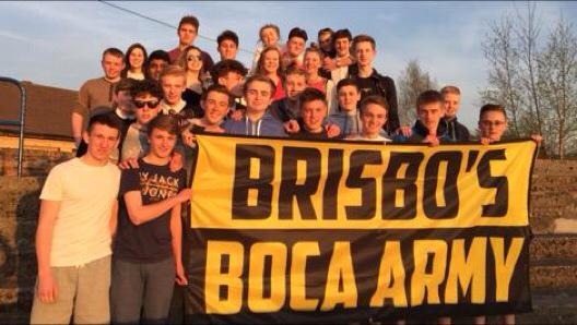 The army on the march with the U16s as they head to the Scottish Cup final in two weeks time.