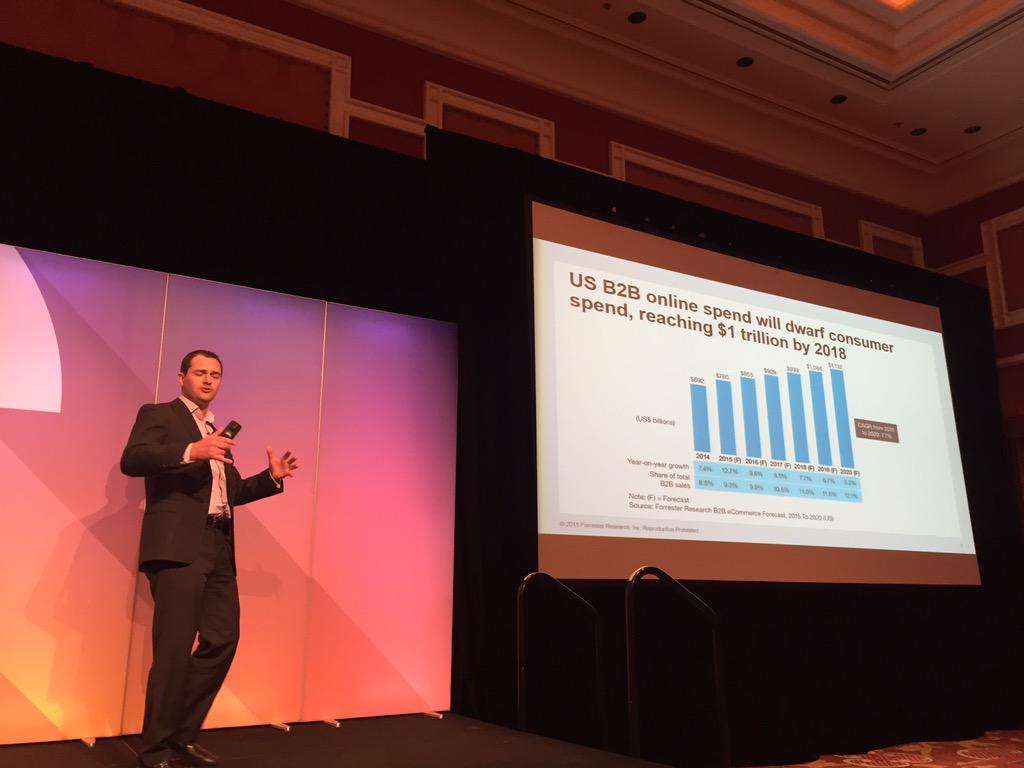 DCKAP: B2B online spend @forrester  #ImagineCommerce http://t.co/AQsYasvEwf