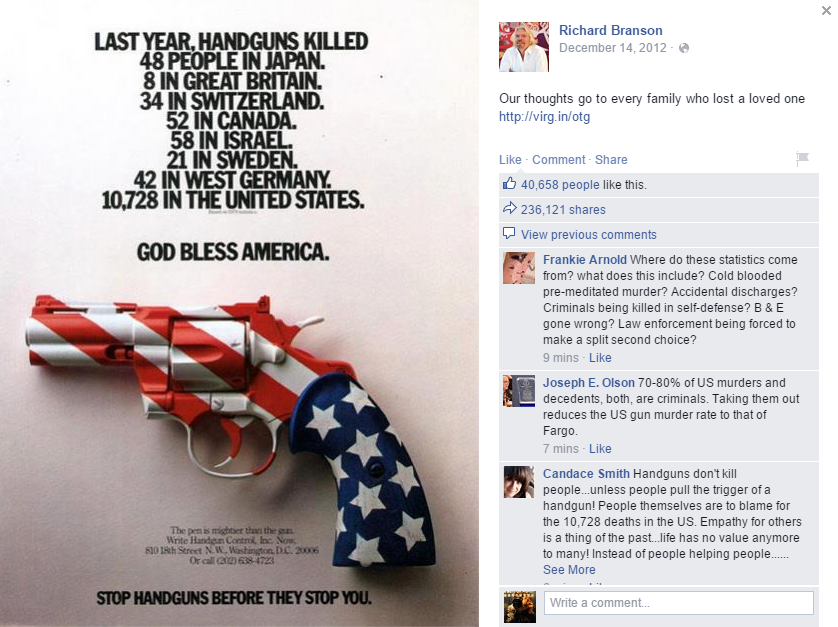 wilreynolds's tweet photo. Don't care where you fall on the gun debate, can we all agree that something is wrong when you look at those numbers http://t.co/Sgz0IXfrHc