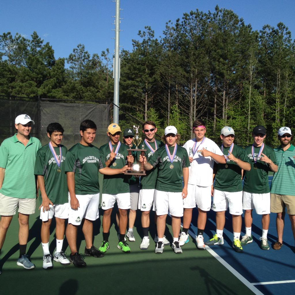 SpartanAthletic's tweet photo. @Athens_Academy @acadtennis @samcrenshaw23 Athens Academy with the 29th CONSECUTIVE region title! Yes, that's 29! http://t.co/qdqugZfDqt