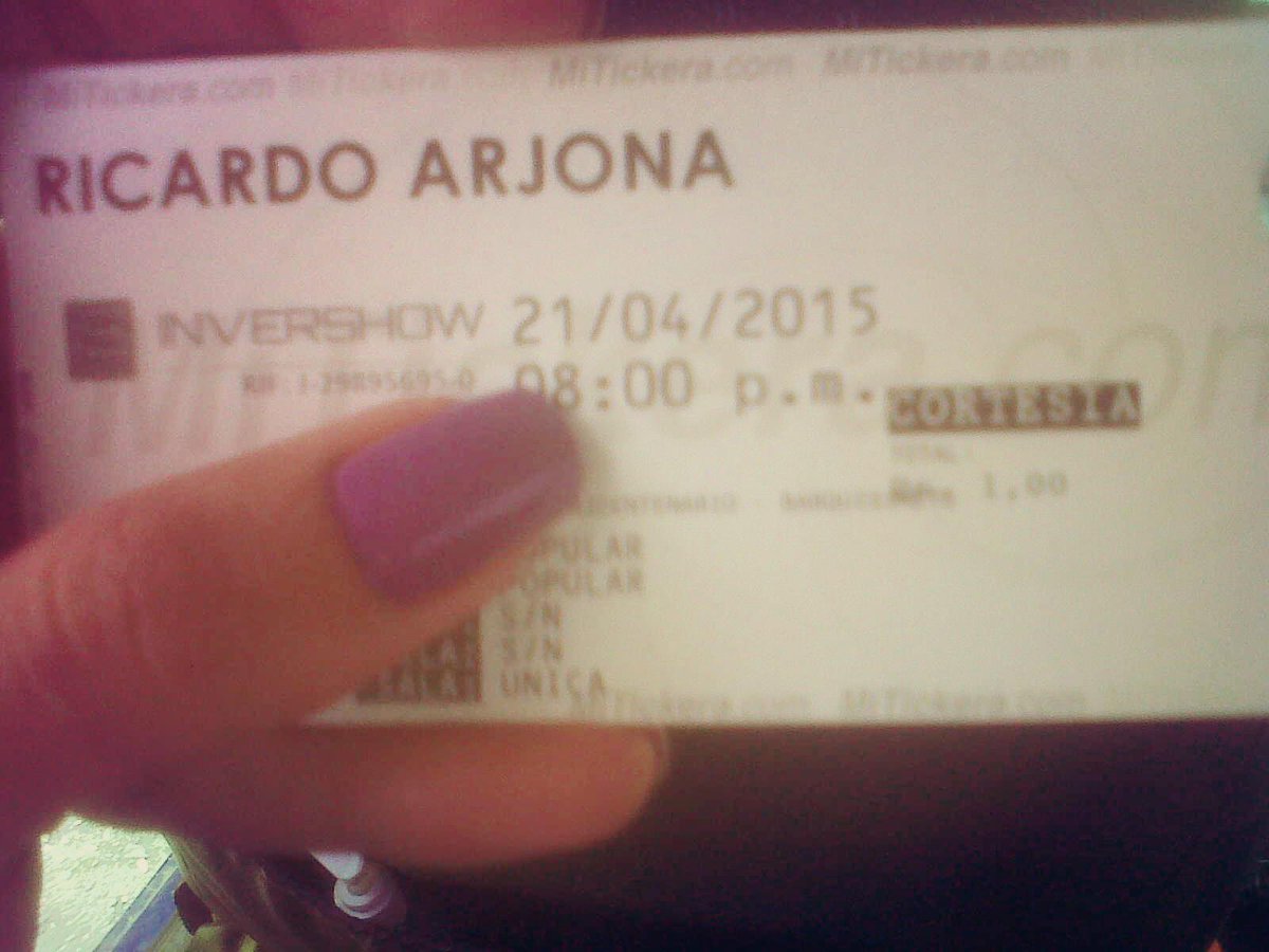 Rosse_Barrios's tweet photo. Gracias a @UNoticias por el Regalo de llevarme al concierto de Ricardo Arjona #ViajeTour #ObsequioUN #Barquisimeto♡♡ http://t.co/iEactLkHp5