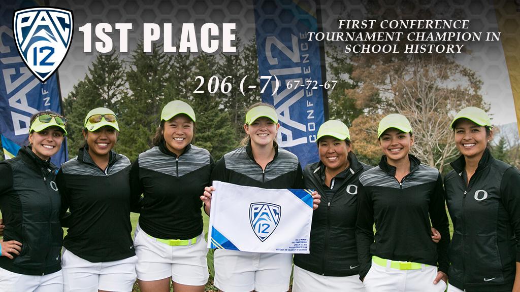 Here she is, folks. Your 2015 <a href="/pac12/">Pac-12 Conference</a> Champion, <a href="/InglisCaroline/">Caroline</a>! #GoDucks #TheChampIsHere