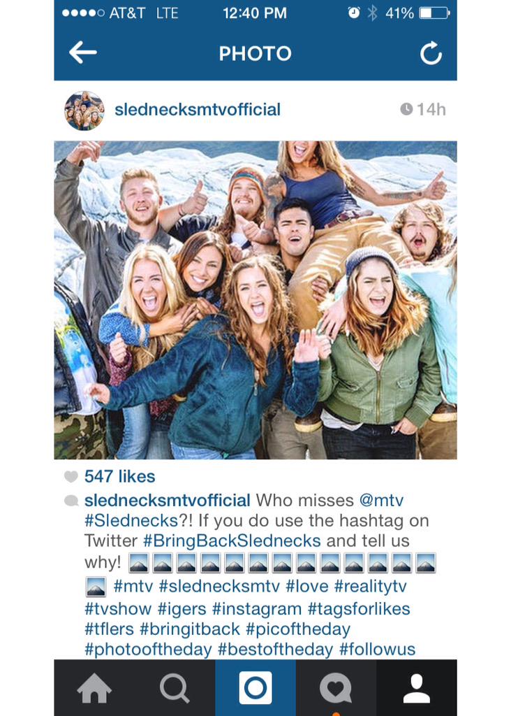 akkellyhill's tweet photo. #BringBackSlednecks  who wants to see the Slednecks gang back at it !!! Use the hashtag and tell MTV why? http://t.co/qJlkxLIkN2