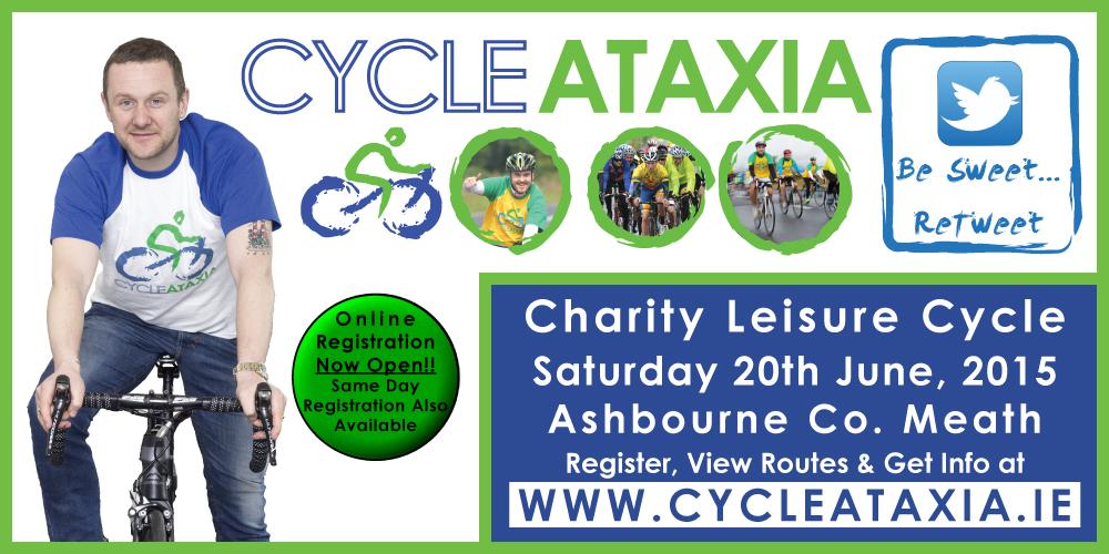 CycleAtaxia's tweet photo. Hey @pjgallagher. Just opened registration. Any chance of a retweet. http://t.co/xo9uIVCSEo