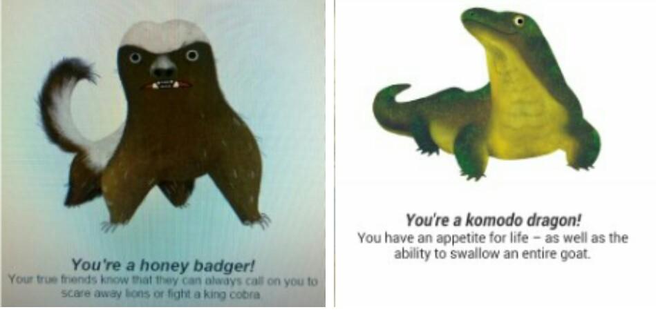 jenfiltration's tweet photo. They boy got badger on the Google earthday quiz today and I got komodo... Not sure who would win this epic showdown.. http://t.co/RI0EA5Rtda