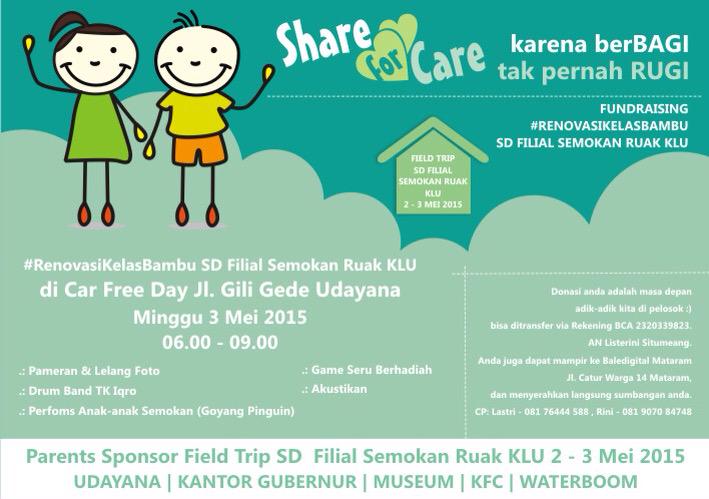 Semangat pagi! Mari berbagi! Karena berbagi tak pernah rugi!