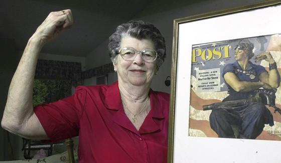 enews's tweet photo. The "Rosie the Riveter" model has died at the age of 92--R.I.P to a true legend: http://t.co/KXuON5pgFb http://t.co/qElJEwatdA