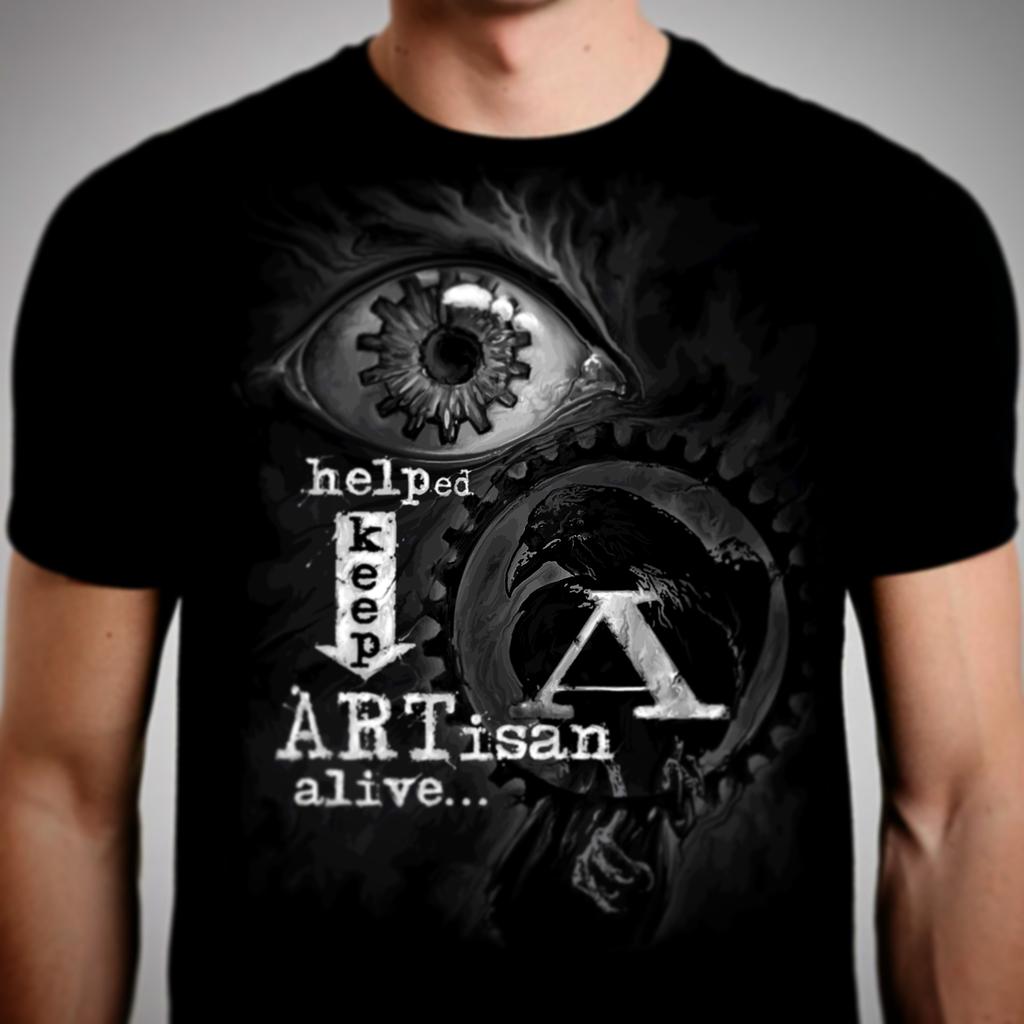 JasonAngst's tweet photo. Mock up of the $32 perk, a single sided tee. Only six days left. http://t.co/yqfIbDEdmC to donate. #keepartisanalive http://t.co/SFAKjOdYtA