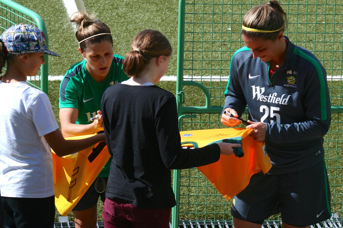 NickySuze's tweet photo. Great morning out watching the ACTAS boys playing the @TheMatildas. Only in #Canberra! http://t.co/nkeYSuGMhv