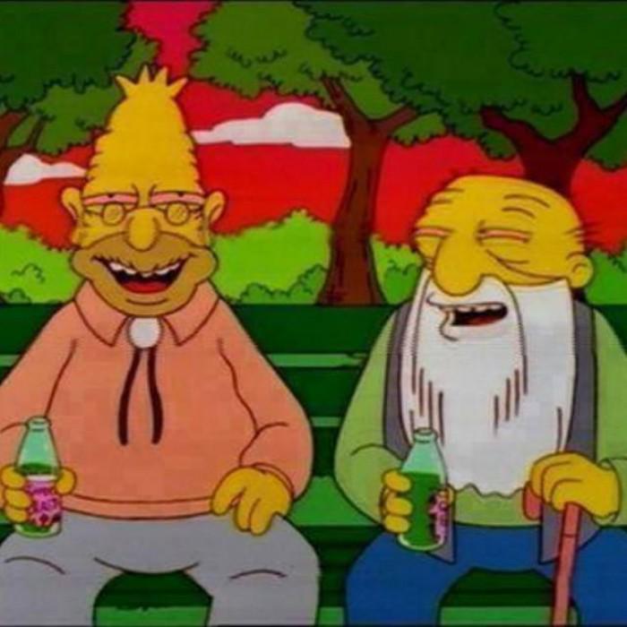 GrowLandiaOFI's tweet photo. Estos sois tu amigo y tu a los 80 años. Etiquétale ! - Follow @HighPhotos420 - http://t.co/deu8OweDYh http://t.co/8z4RPaA7ka