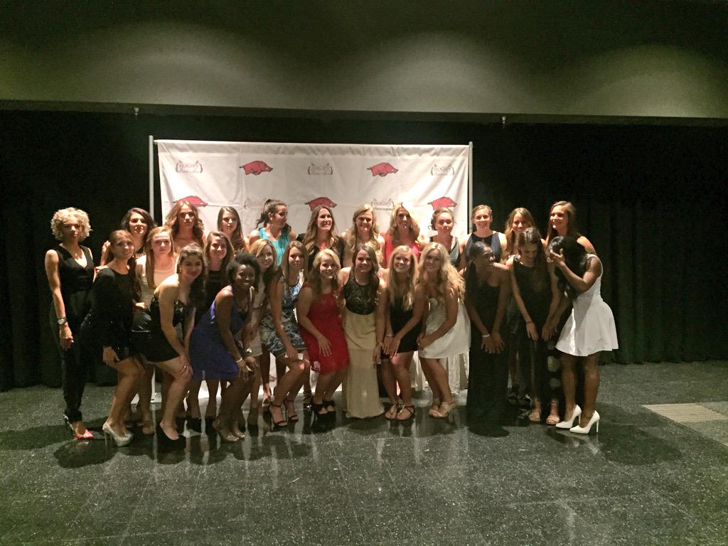 RazorbackSoccer's tweet photo. Dressed to impress #Hogspys2015 http://t.co/FippZ6g1OG