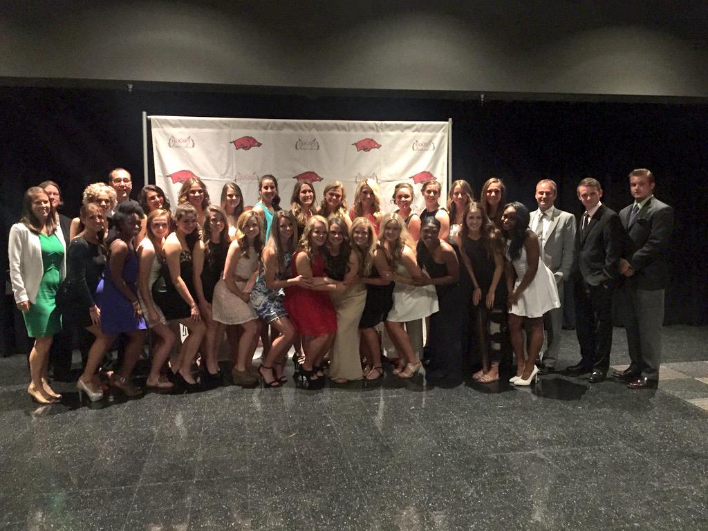 RazorbackSoccer's tweet photo. Dressed to impress #Hogspys2015 http://t.co/FippZ6g1OG