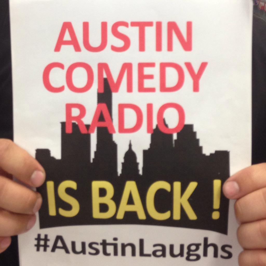 chapel3929's tweet photo. Dear Austin Gus
My flabby fingers tell no lies
The comedy station's coming back
#AustinLaughs http://t.co/r5qiNRxBUv