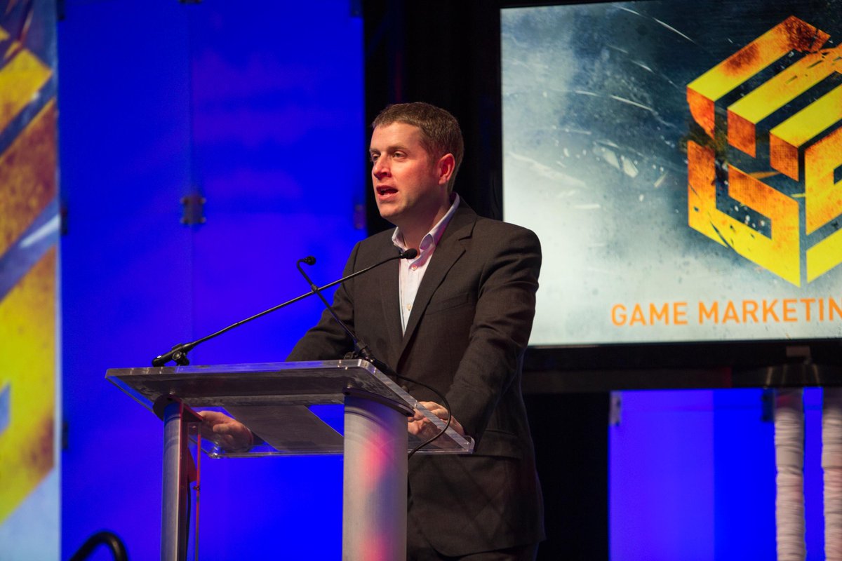 GameMarketers's tweet photo. #GMS2015 Attendee Favorite: @geoffkeighley hosts the "I Wish I Thought of That" Creative Rapidfire http://t.co/5PScSv21oL