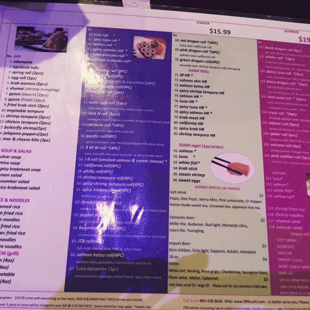 jasoncalanog's tweet photo. About to do work on this all you can eat sushi at Fuji Sushi!!! #InnerAsian #SushiRoll http://t.co/CSQbPd6oe9