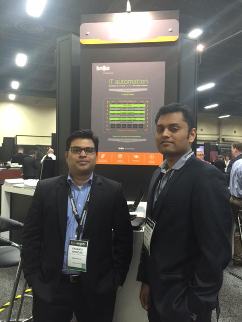 BrillioGlobal's tweet photo. Our amazing Brillians: V. Haridas, S. Rajagopalan & D. Udani showcasing #ITautomation & #ITSM solutions at #Know15! http://t.co/JVp3FYOUvA