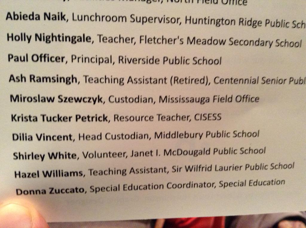 MsMurray215's tweet photo. At CBO Awards of Excellence - Congratulations Shirley! #PeelEdWeek http://t.co/TJKdQ0pyFY