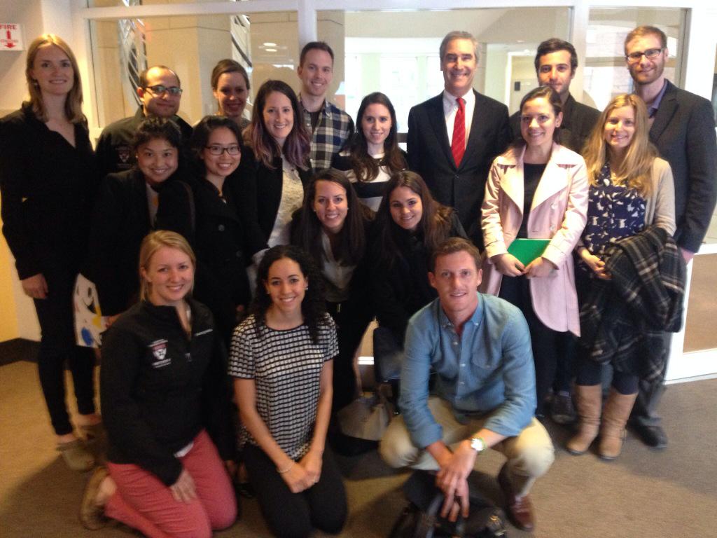 M_Ignatieff's tweet photo. You have to feel good about Canada after an hour with these Canadians at Harvard Business School. I sure did! http://t.co/dmkAfXoSKz