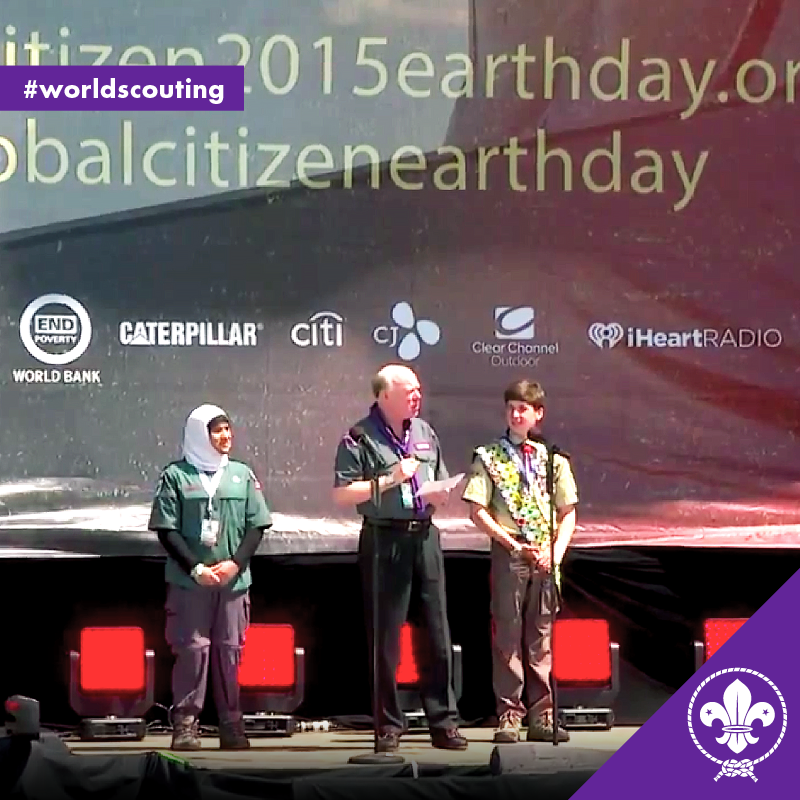 worldscouting's tweet photo. Happy 45th Anniversary to Earth Day! Read more of the event here -  http://t.co/HQMV4Nlura http://t.co/3XXx5Rtmmf