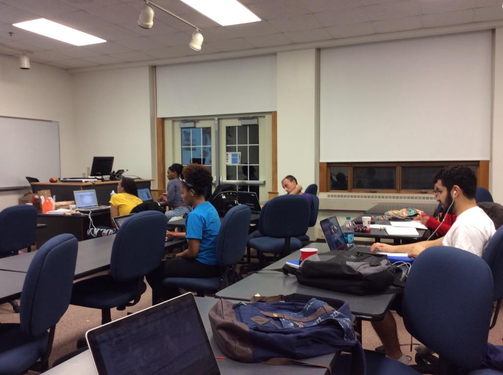 Bucknell engineers hard at work #NSBEstudyjam