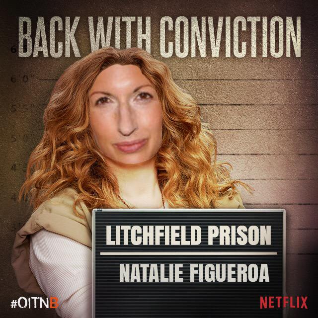 alysiareiner's tweet photo. HAHAHA!! RT @OITNB_Daily: @alysiareiner is back #OITNBseason3, this could happen. 😜 #OITNB #SorryNotSorry #FigIsBack http://t.co/yuKRjMDCyb